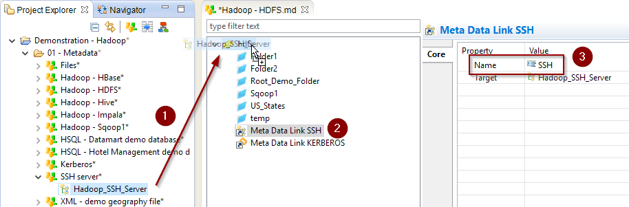 getting started hdfs metadata ssh link