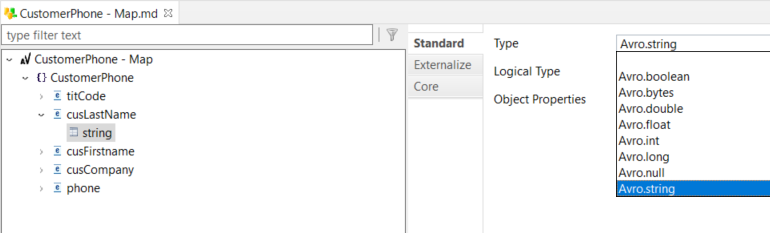 getting started avro metadata primitive