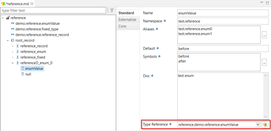 getting started avro metadata type reference