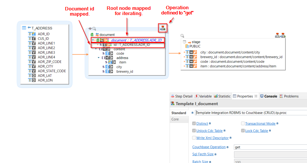 getting started couchbase read document example