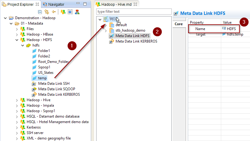 getting started hive metadata hdfs link