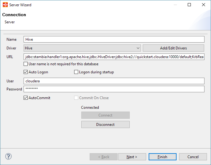 getting started hive metadata server props