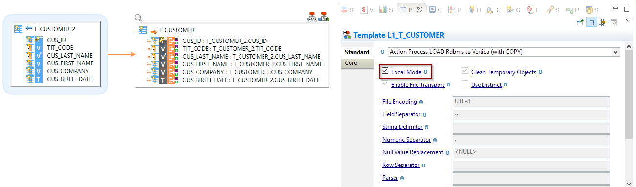 getting started vertica load local mode