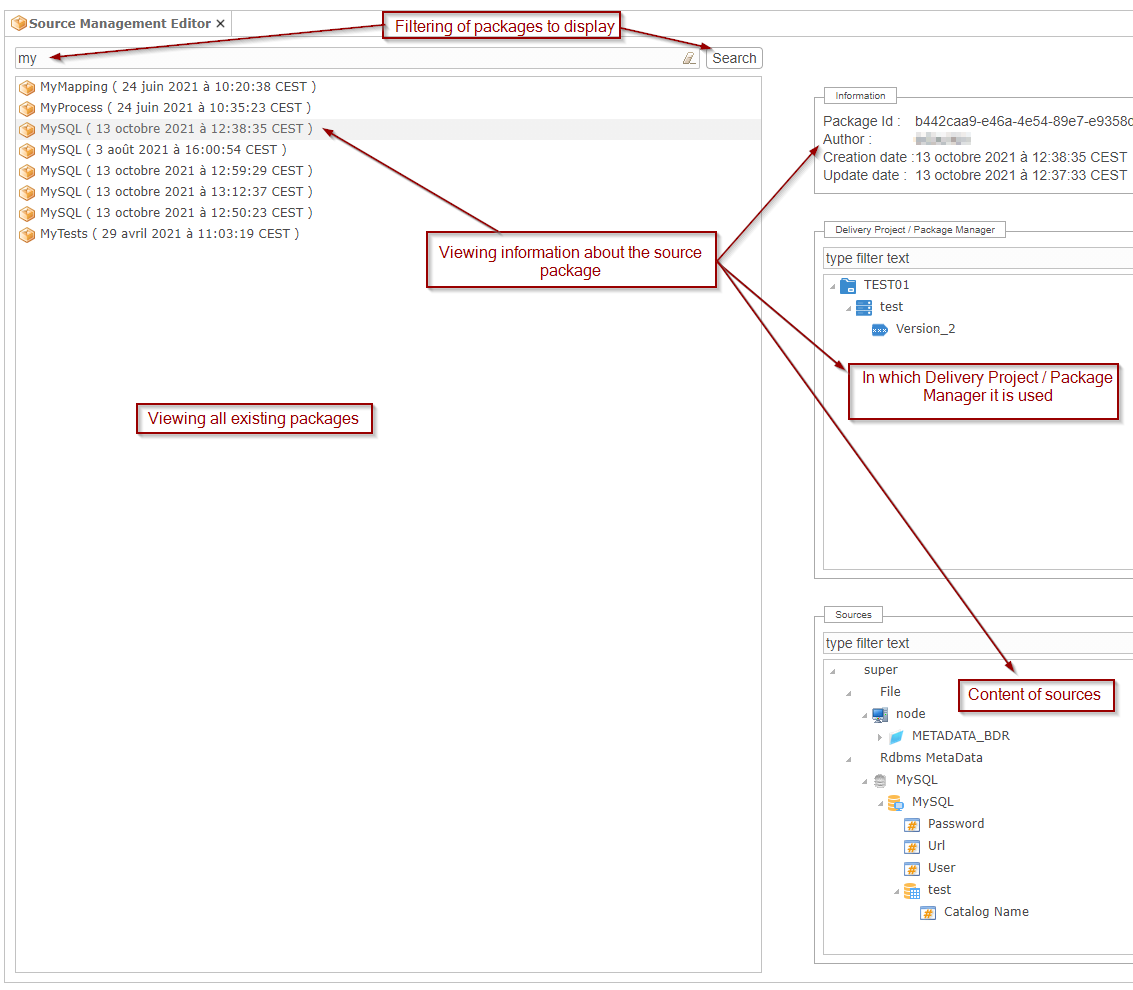 source management editor