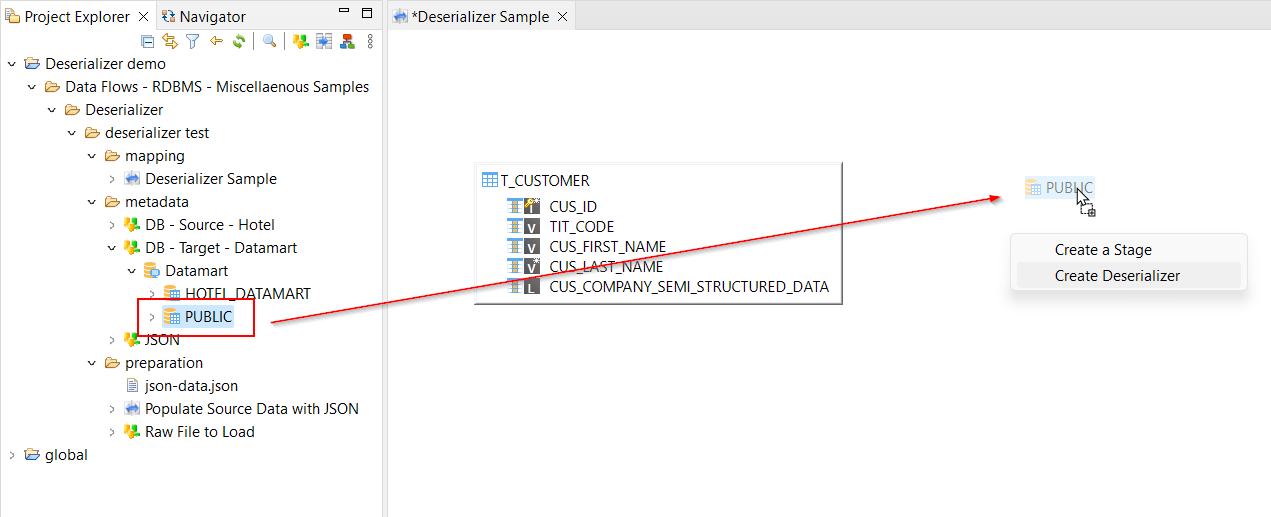 deserializer creation from schema