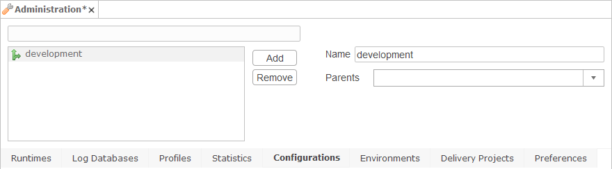 ana parameters configuration