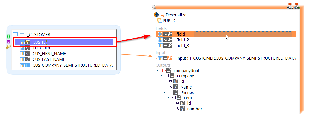 deserializer field mapping