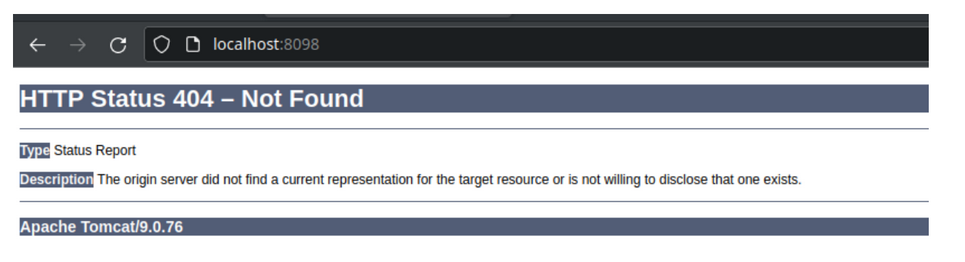 Image of a generic Tomcat HTTP Status 404 error page