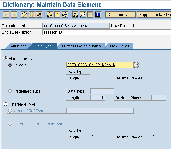 Screenshot of setup procedure