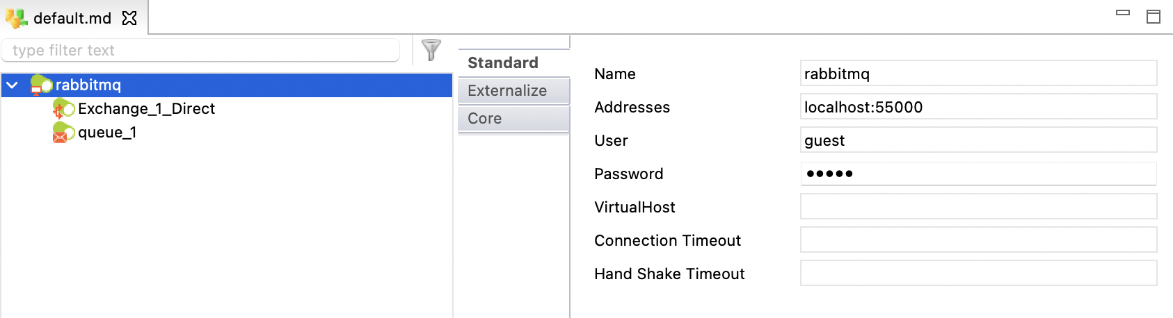 getting started amqp metadata properties