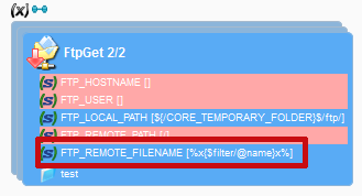 Example of the FTP repetition query process