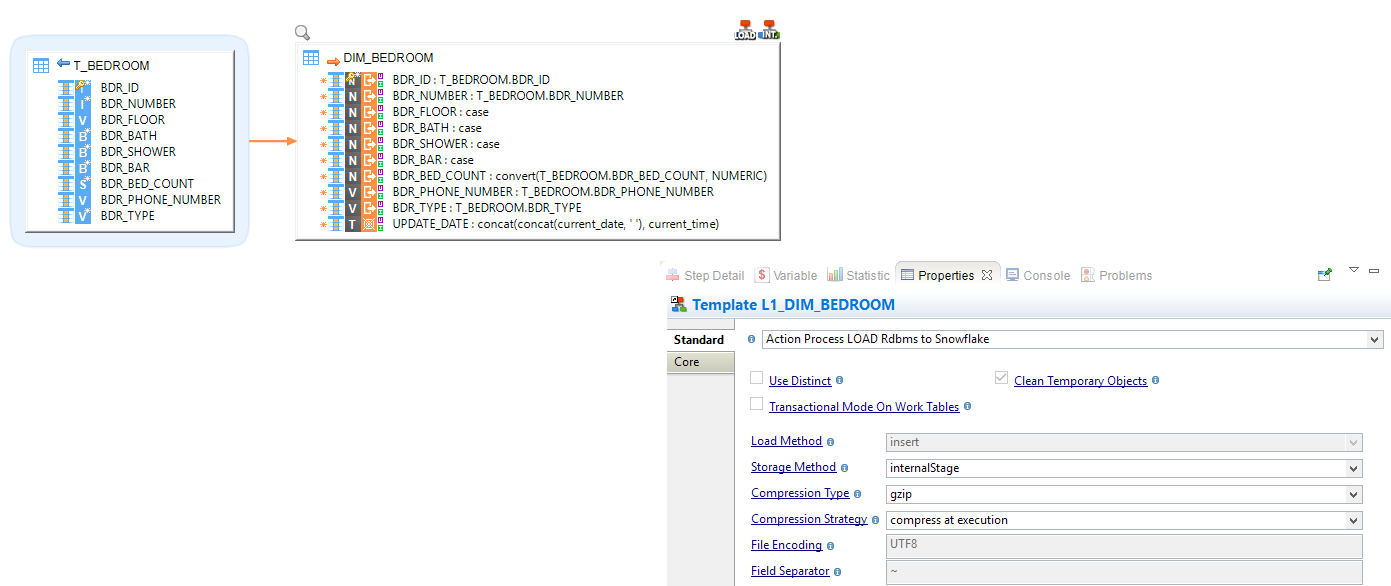 getting started snowflake mapping storage override