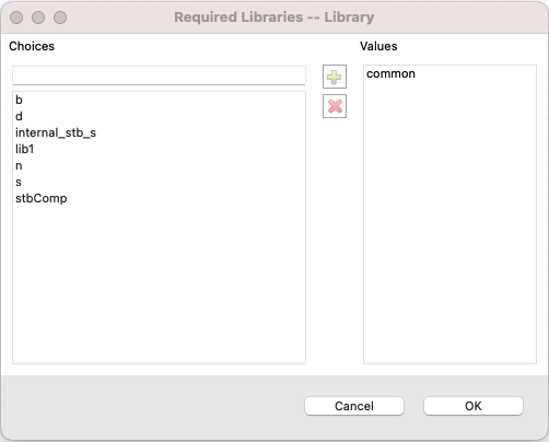 mappings udf libraries selection