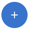 Plus sign in blue circle