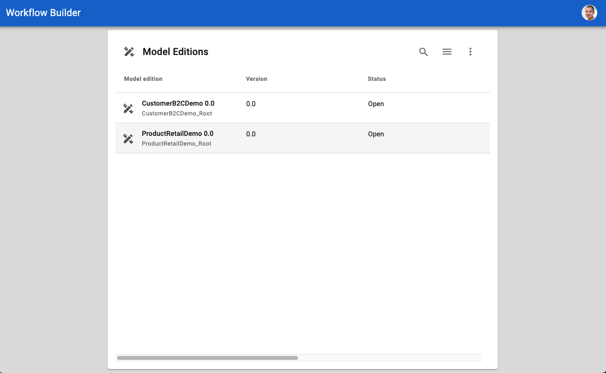 workflow model editions