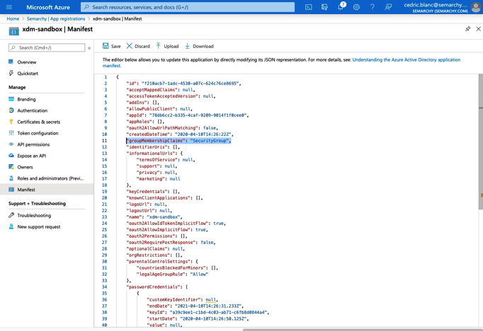 Configuring group membership claims