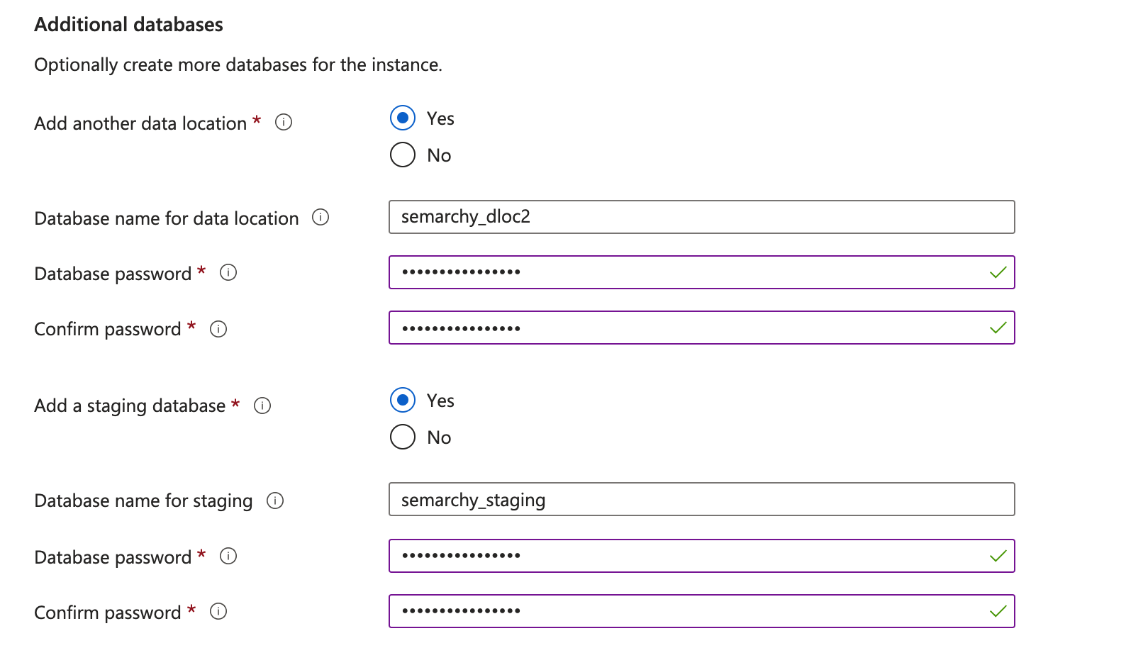 Step 2: Additional databases