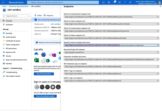 Open ID Connect Metadata Document