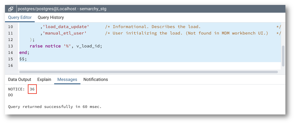 Load Data via the SQL API