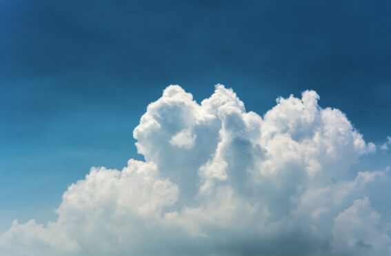 fluffy clouds blue sky data integration software