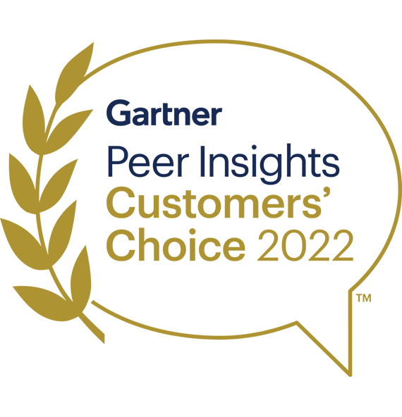 Gartner Peer Insights Customers' Choice 2022 seal 