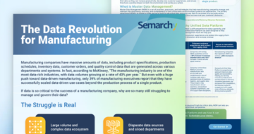 the data revolution for manufacturing inforgraphic cover