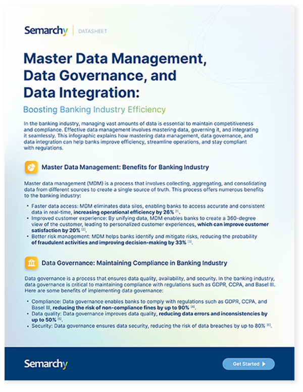 data sheet boosting banking industry efficiency cover enterprise master data management software